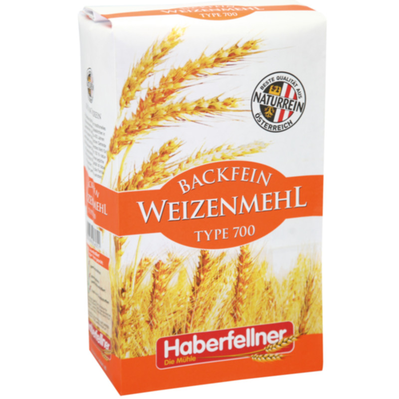 Haberfellner Backfein Weizenmehl griffig Type 480 1 kg